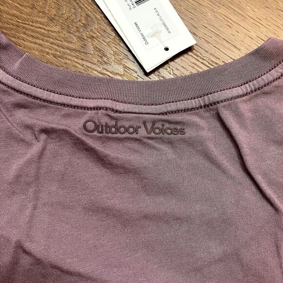 Outdoor Voices NWT Everyday Shortsleeve Plum Size 3XL - Picture 7 of 7